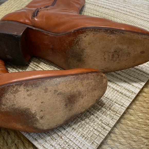 MENS LEATHER BOOTS WITH ZIPPER VERY soft leather. - Picture 12 of 16